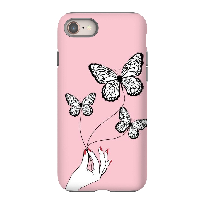 iPhone SE StrongFit Butterfly Game by Martina