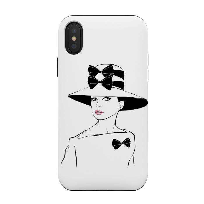 iPhone Xs / X StrongFit Elegant Lady Audrey by Martina