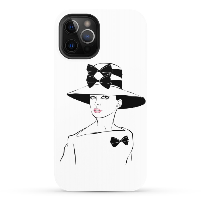 iPhone 12 Pro StrongFit Elegant Lady Audrey by Martina