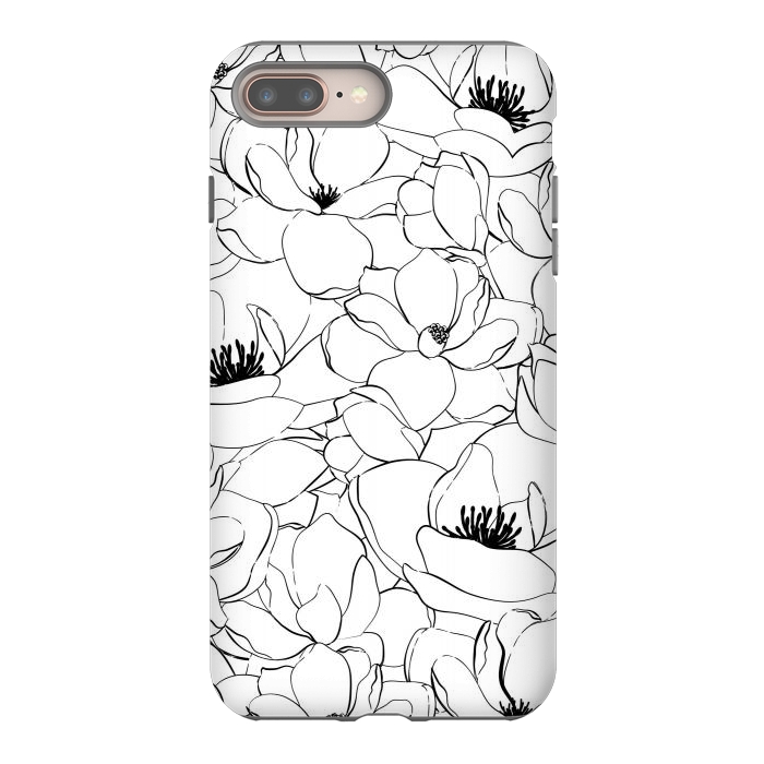 iPhone 8 plus StrongFit Magnolias by Martina