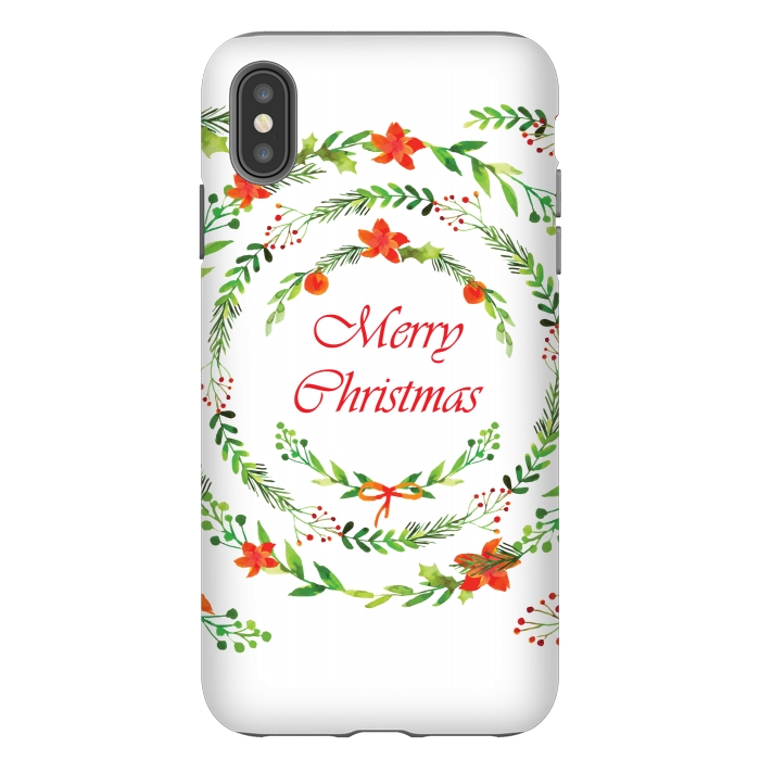 iPhone Xs Max StrongFit merry christmas by MALLIKA