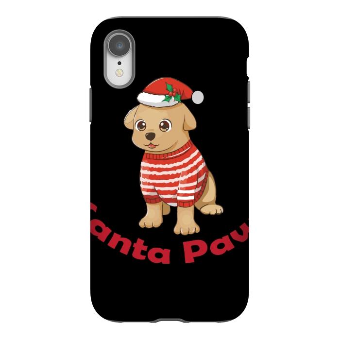 iPhone Xr StrongFit santa paws by MALLIKA