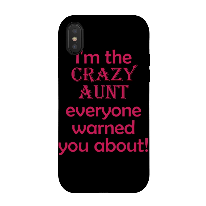iPhone Xs / X StrongFit crazy aunt by MALLIKA