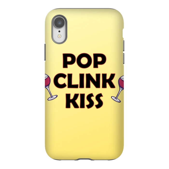 iPhone Xr StrongFit pop clink kiss by MALLIKA
