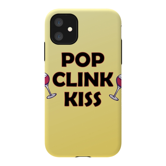 iPhone 11 StrongFit pop clink kiss by MALLIKA