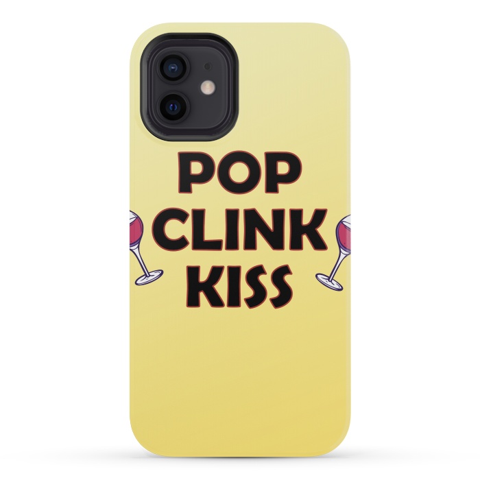 iPhone 12 mini StrongFit pop clink kiss by MALLIKA