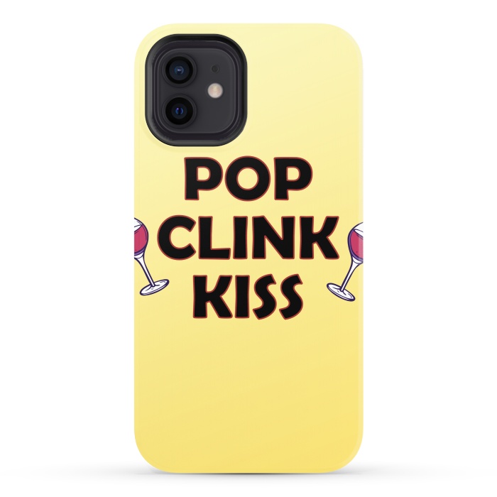 iPhone 12 StrongFit pop clink kiss by MALLIKA