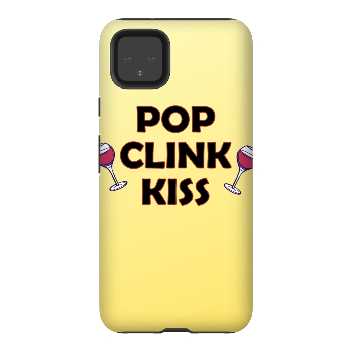 Pixel 4XL StrongFit pop clink kiss by MALLIKA