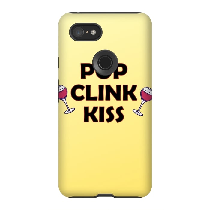 Pixel 3XL StrongFit pop clink kiss by MALLIKA