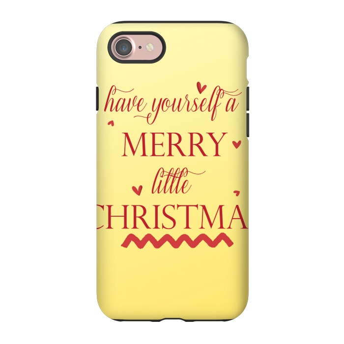 iPhone 7 StrongFit merry little christmas by MALLIKA