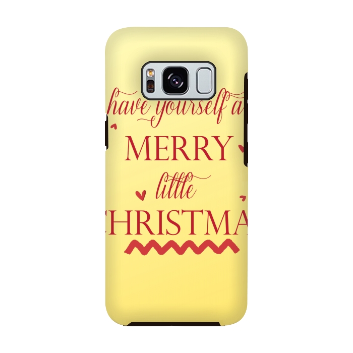 Galaxy S8 StrongFit merry little christmas by MALLIKA