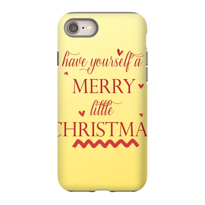 iPhone 8 StrongFit merry little christmas by MALLIKA