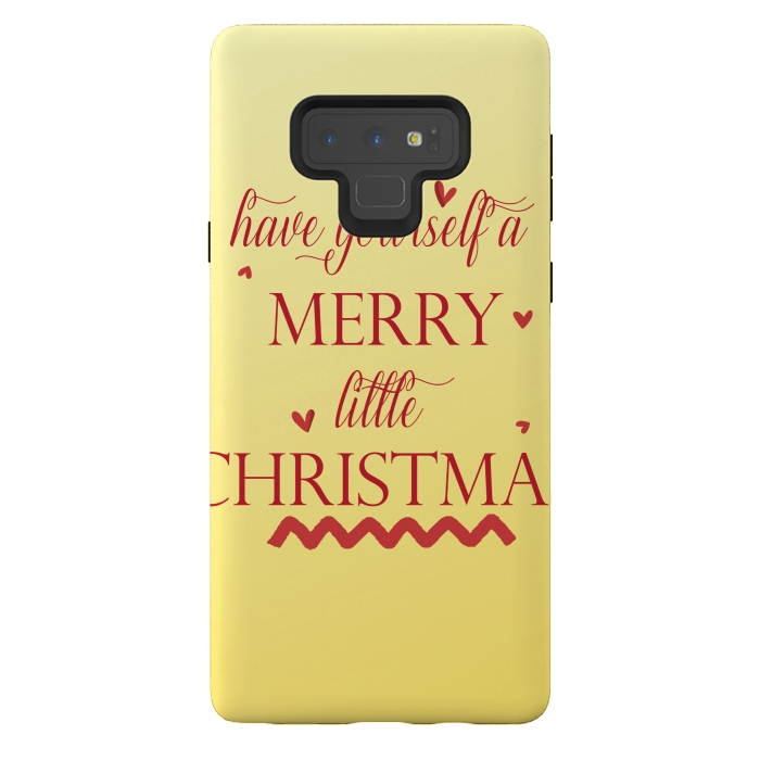 Galaxy Note 9 StrongFit merry little christmas by MALLIKA