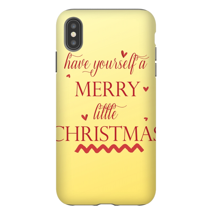 iPhone Xs Max StrongFit merry little christmas by MALLIKA