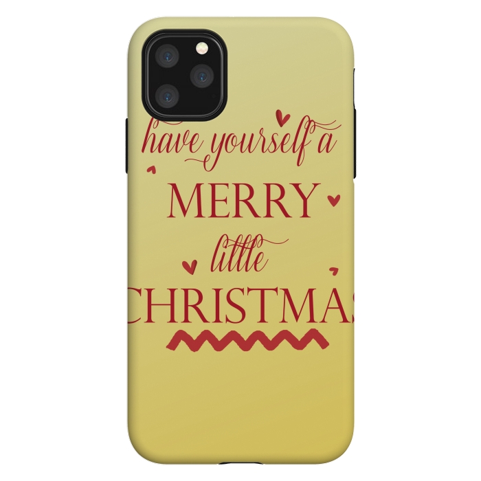 iPhone 11 Pro Max StrongFit merry little christmas by MALLIKA