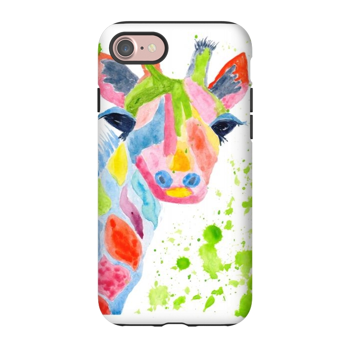 iPhone 7 StrongFit Giraffe watercolor  by ArtKingdom7