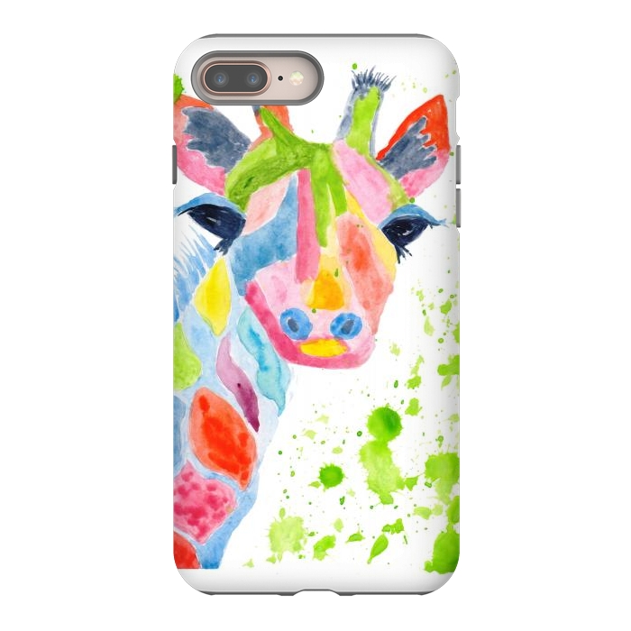 iPhone 7 plus StrongFit Giraffe watercolor  by ArtKingdom7