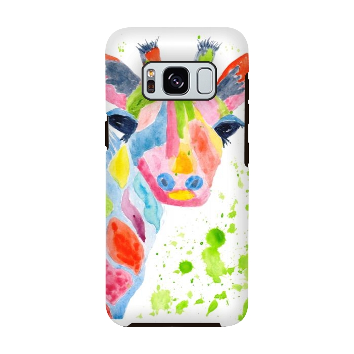 Galaxy S8 StrongFit Giraffe watercolor  by ArtKingdom7