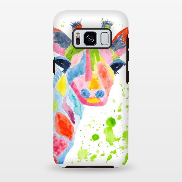 Galaxy S8 plus StrongFit Giraffe watercolor  by ArtKingdom7