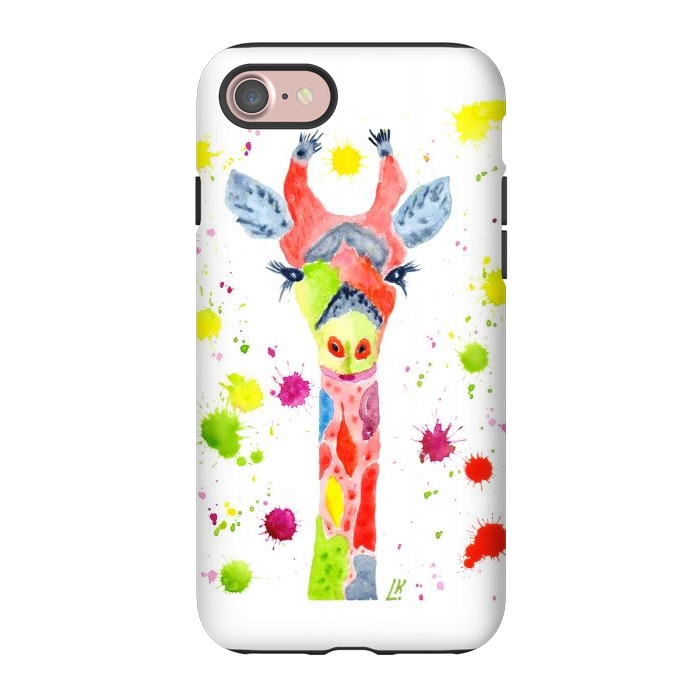 iPhone 7 StrongFit Giraffe watercolor 2 by ArtKingdom7