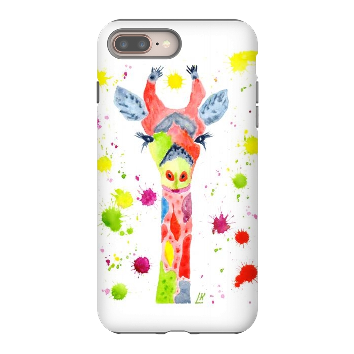 iPhone 7 plus StrongFit Giraffe watercolor 2 by ArtKingdom7