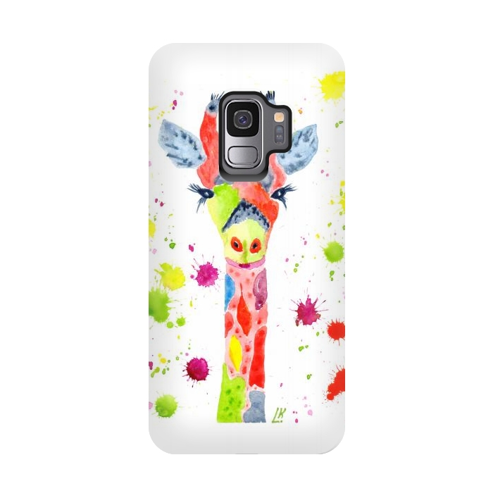 Galaxy S9 StrongFit Giraffe watercolor 2 by ArtKingdom7
