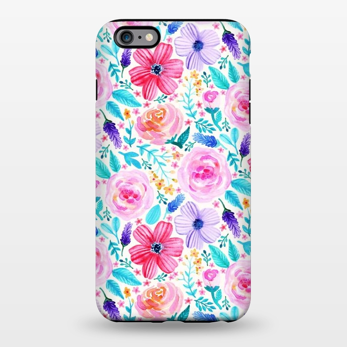 iPhone 6/6s plus StrongFit Bold Blooms - Cool Colours by Tangerine-Tane