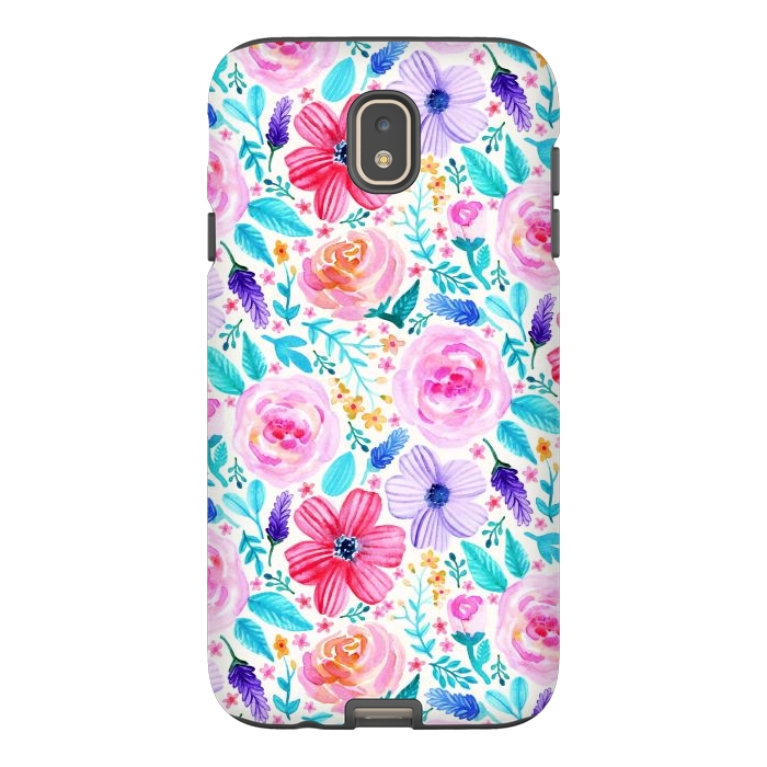 Galaxy J7 StrongFit Bold Blooms - Cool Colours by Tangerine-Tane