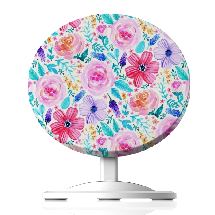 Wireless Charging Docks Designers charger Bold Blooms - Cool Colours by Tangerine-Tane