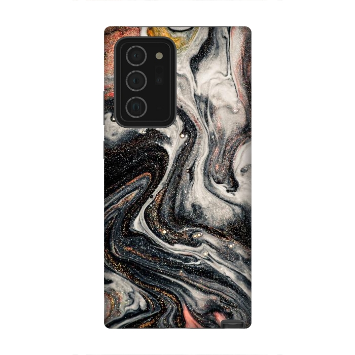 Galaxy Note 20 Ultra StrongFit Swirls of Marble and The Ripples of Agate by ArtsCase