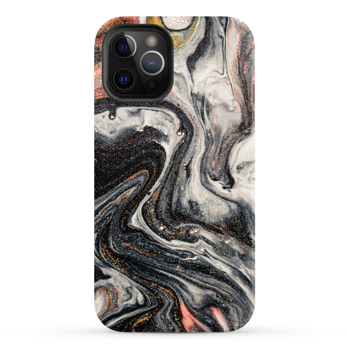 iPhone 12 Pro Max StrongFit Swirls of Marble and The Ripples of Agate by ArtsCase