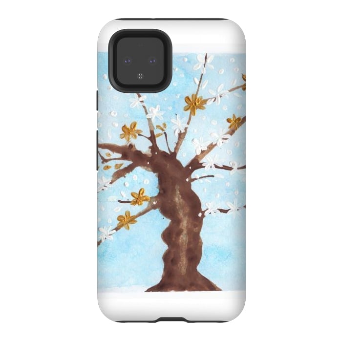 Pixel 4 StrongFit Tree of life painting watercolor by ArtKingdom7
