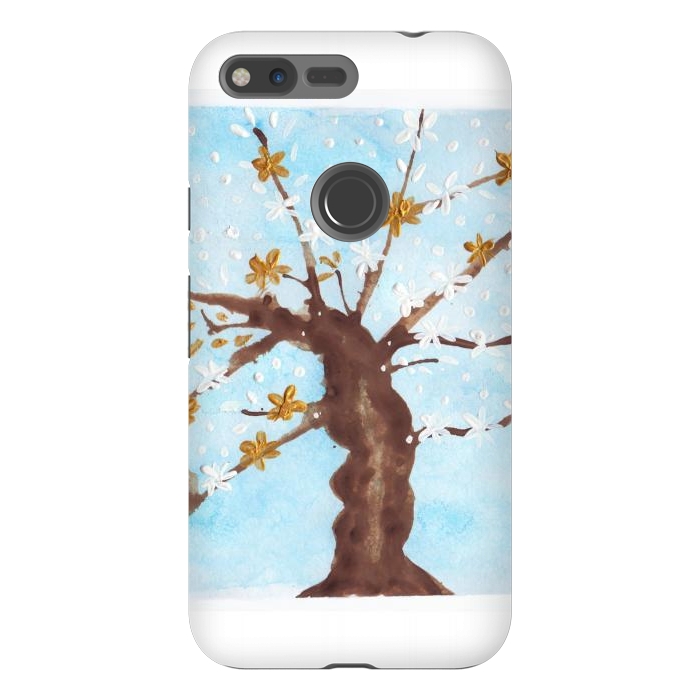Pixel XL StrongFit Tree of life painting watercolor by ArtKingdom7