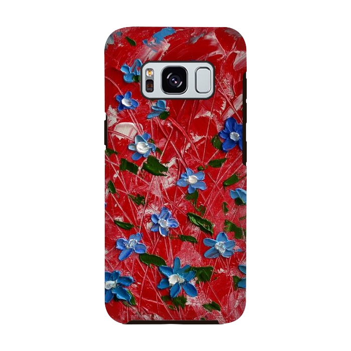 Galaxy S8 StrongFit Wildflowers art by ArtKingdom7