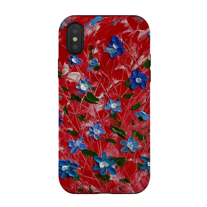 iPhone Xs / X StrongFit Wildflowers art by ArtKingdom7