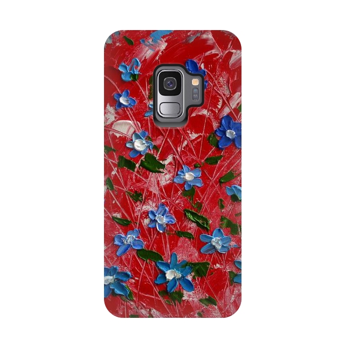 Galaxy S9 StrongFit Wildflowers art by ArtKingdom7