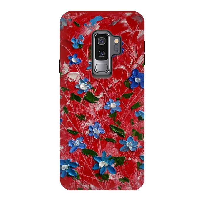 Galaxy S9 plus StrongFit Wildflowers art by ArtKingdom7