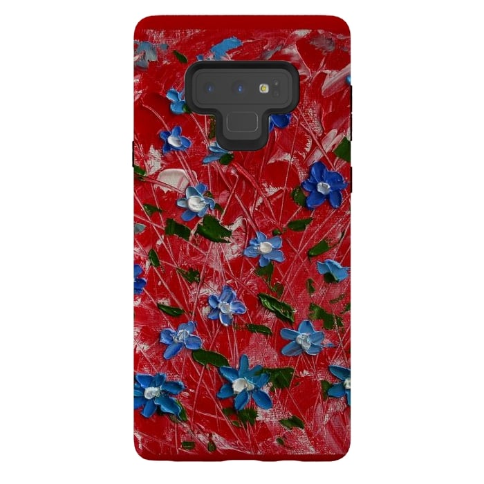 Galaxy Note 9 StrongFit Wildflowers art by ArtKingdom7
