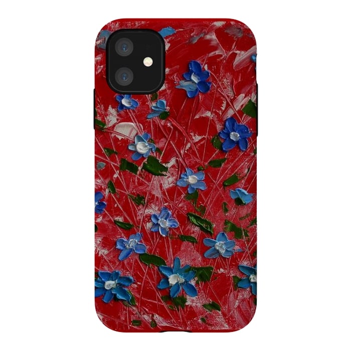 iPhone 11 StrongFit Wildflowers art by ArtKingdom7