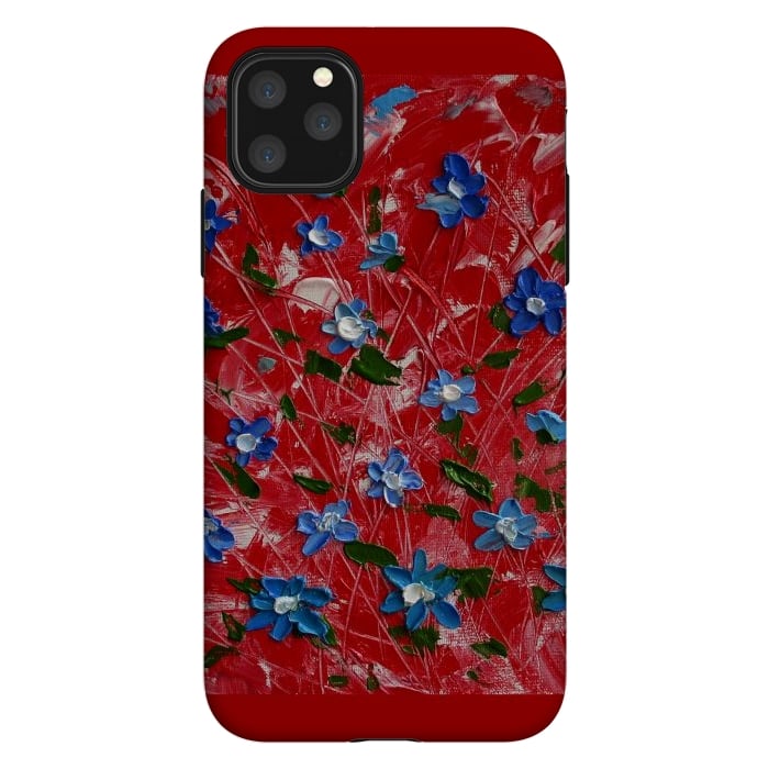 iPhone 11 Pro Max StrongFit Wildflowers art by ArtKingdom7