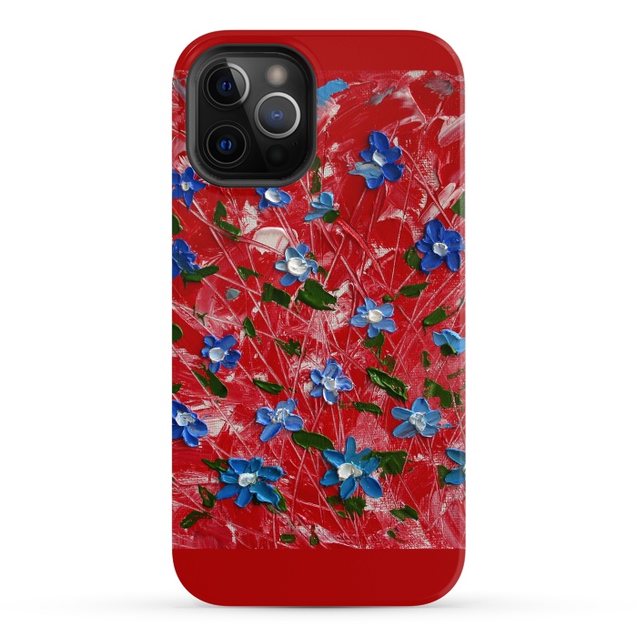 iPhone 12 Pro Max StrongFit Wildflowers art by ArtKingdom7