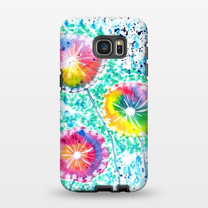 Galaxy S7 EDGE StrongFit Dandelion watercolor by ArtKingdom7