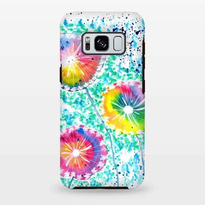 Galaxy S8 plus StrongFit Dandelion watercolor by ArtKingdom7