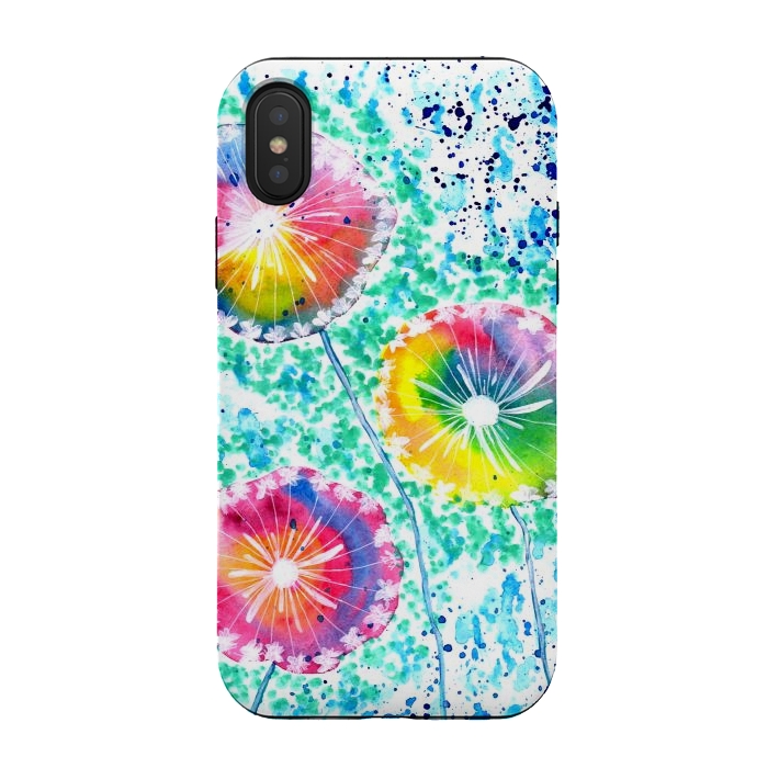 iPhone Xs / X StrongFit Dandelion watercolor by ArtKingdom7