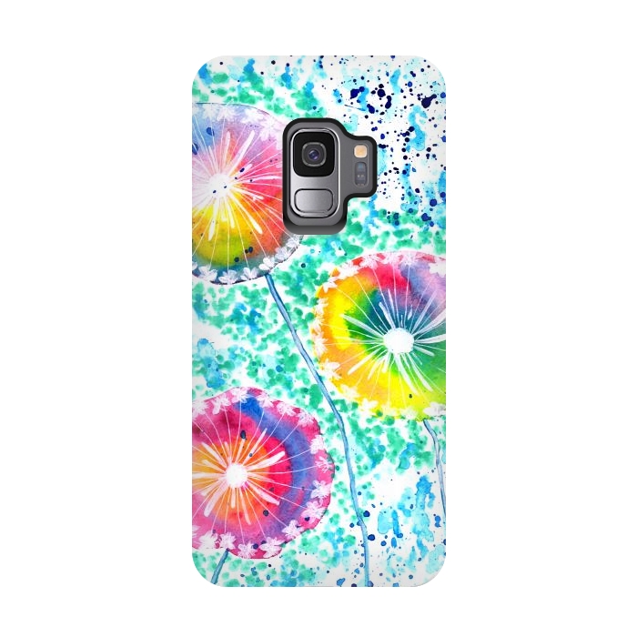 Galaxy S9 StrongFit Dandelion watercolor by ArtKingdom7