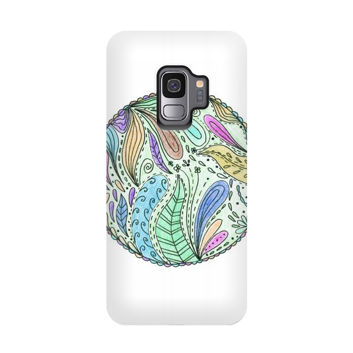 Galaxy S9 StrongFit Floral mandala 5 by ArtKingdom7