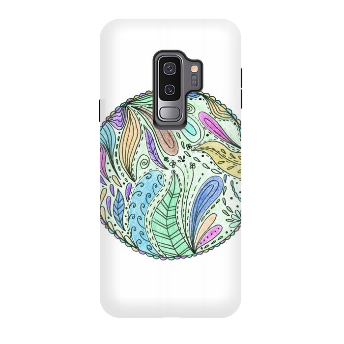 Galaxy S9 plus StrongFit Floral mandala 5 by ArtKingdom7