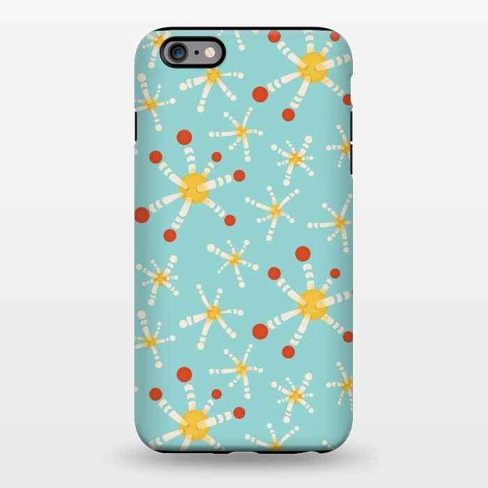 iPhone 6/6s plus StrongFit Retro Modern Fun Science Microbiology Pattern by Boriana Giormova