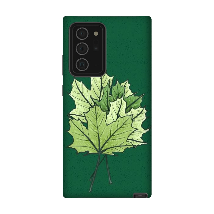 Galaxy Note 20 Ultra StrongFit Green Maple Leaves In Spring by Boriana Giormova