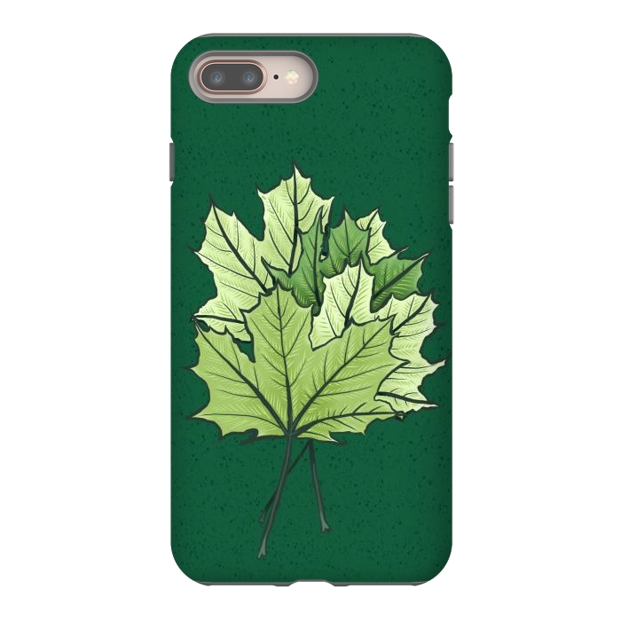 iPhone 7 plus StrongFit Green Maple Leaves In Spring by Boriana Giormova